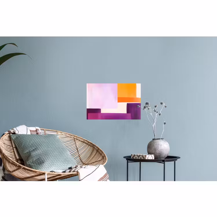 Muursticker - Vlakken - Abstract - Rechthoekig - Oranje — 4