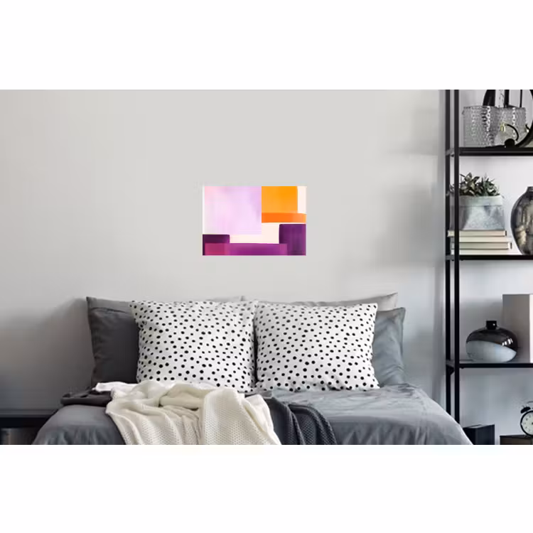 Muursticker - Vlakken - Abstract - Rechthoekig - Oranje — 5