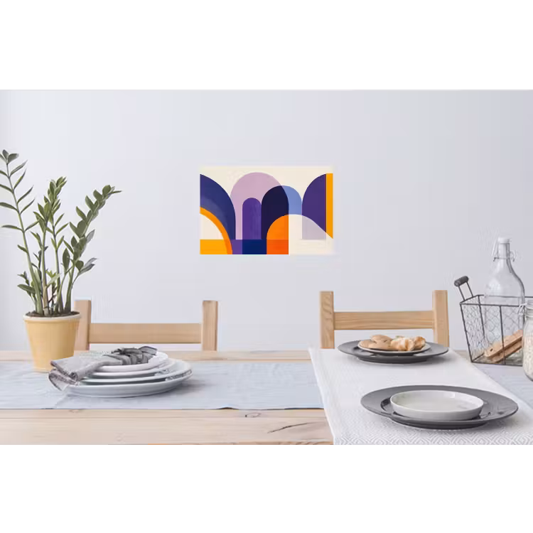 Muursticker - Vormen - Abstract - Grafisch - Oranje — 3