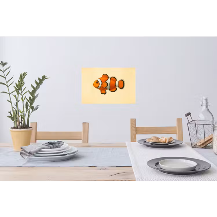 Muursticker - Vis - Oranje - Strepen — 3