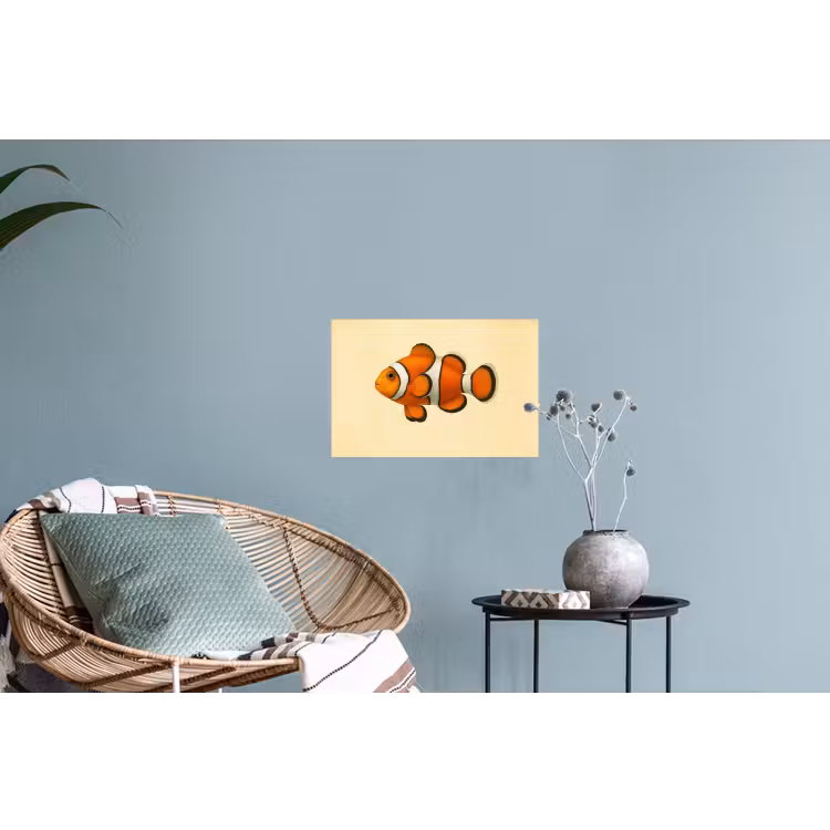 Muursticker - Vis - Oranje - Strepen — 4