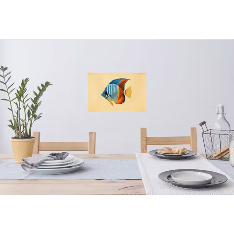 Muursticker - Vis - Vinnen - Blauw - Ogen — 3