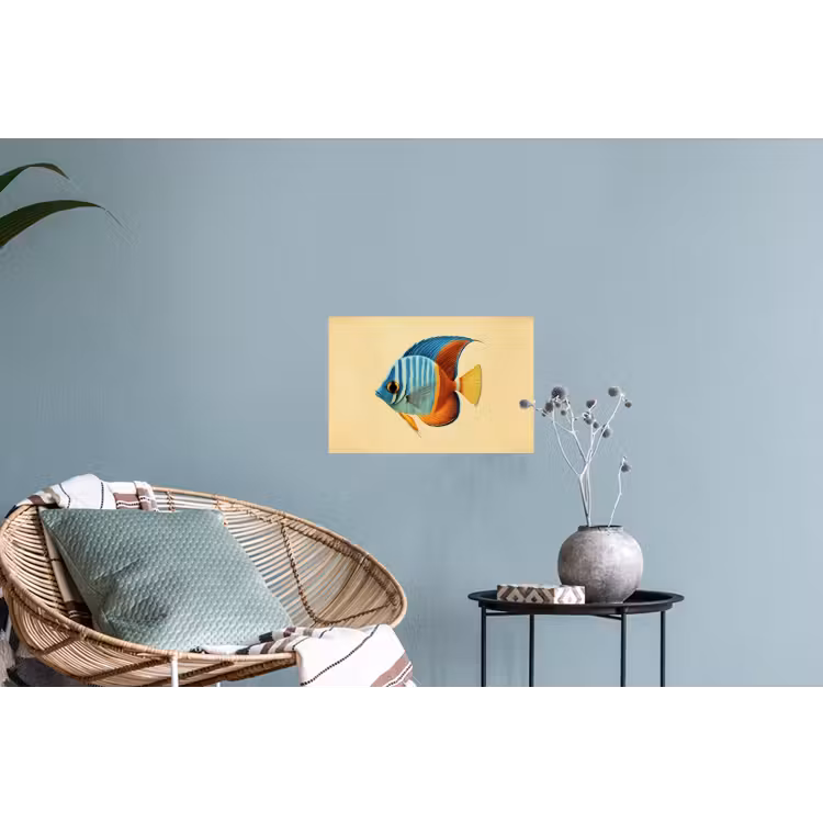 Muursticker - Vis - Vinnen - Blauw - Ogen — 4