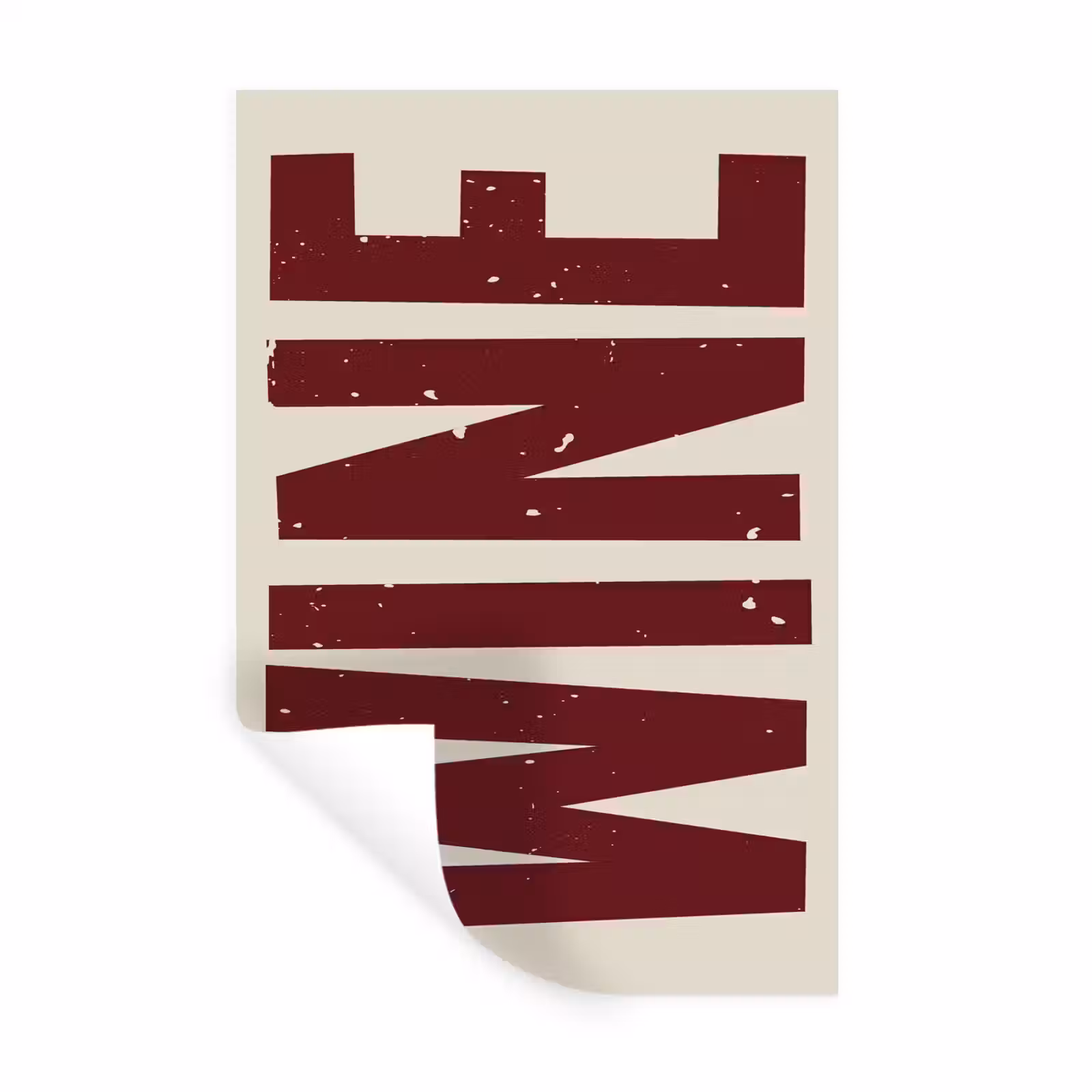 Muursticker - Wine - Red - Decoratie - Japandi — 1