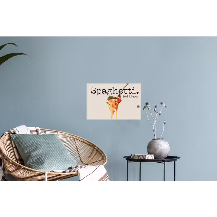 Muursticker - Spaghetti - tomatensaus - Parmezaanse kaas — 4