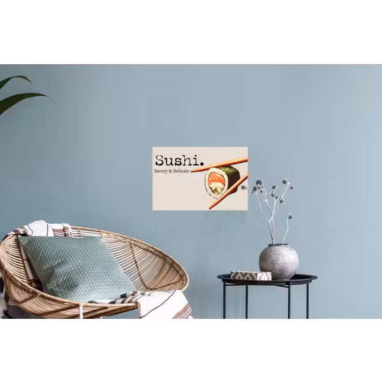 Muursticker - Sushi - Zalm - Rijst - Japans — 4