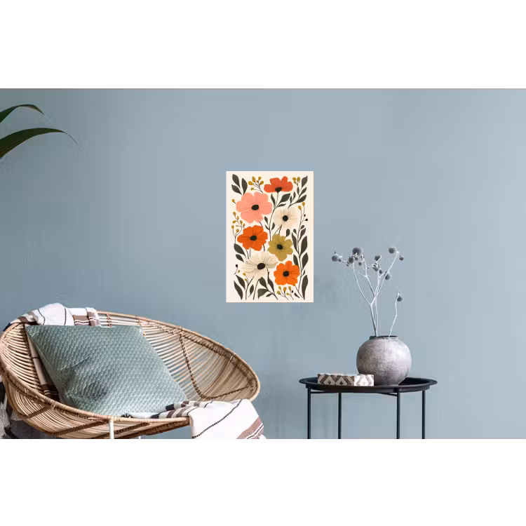 Muursticker - Veldbloemen - Stengels - Blaadjes - Groen — 4