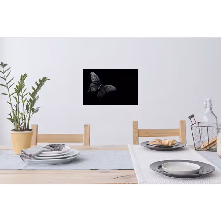 Muursticker - Vlinder - Zwart - Insect - Dieren — 3