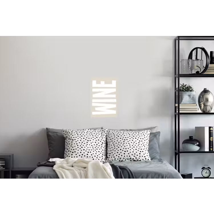 Muursticker - Wine - Japandi - Vintage - Wit — 5