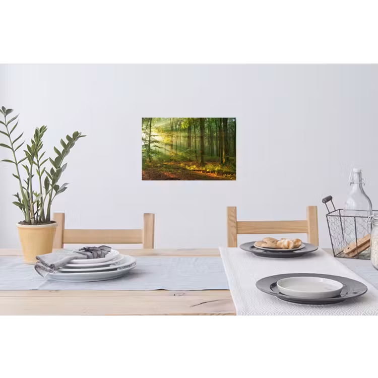 Muursticker - Zon - Bos - Bomen - Natuur - Herfst — 3