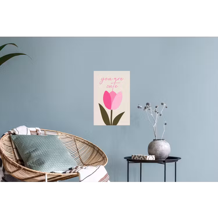 Muursticker - Tulp - Roze - Valentijn - Bloem — 4