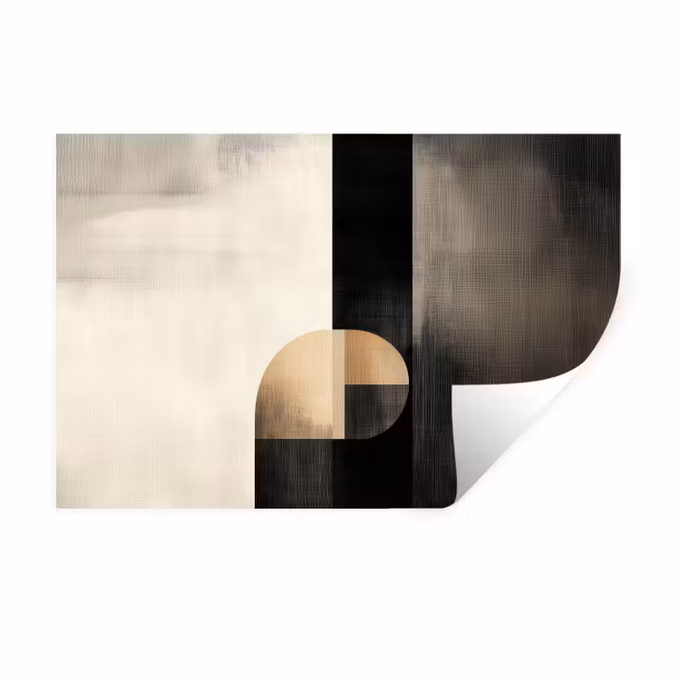 Muursticker - Vormen - Modern - Zwart — 1