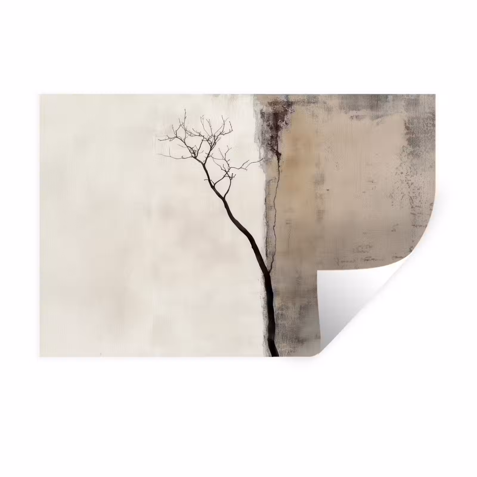 Muursticker - Wabi sabi - Plant - Beige — 1