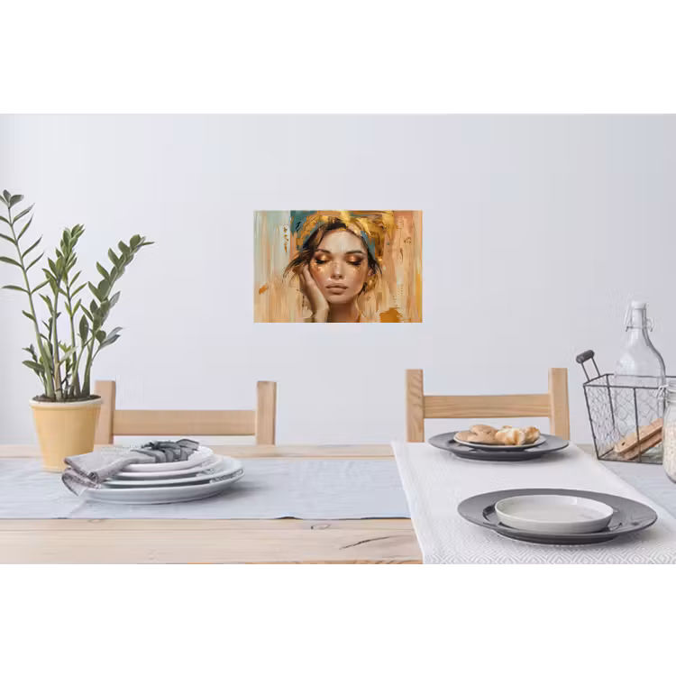 Muursticker - Vrouwen - Portret - Luxe - Goud — 3