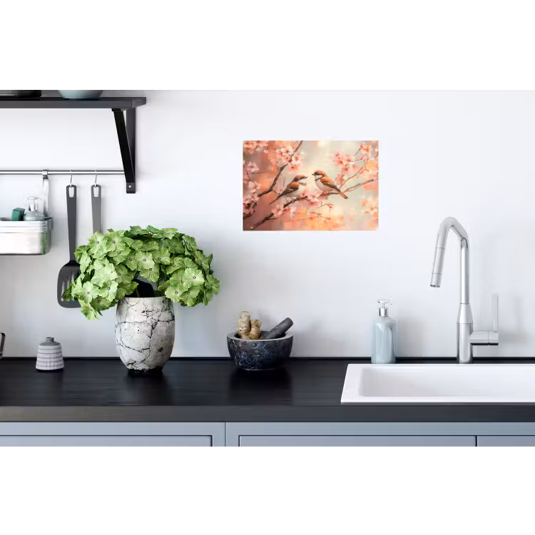 Muursticker - Vogels - Romantic - Bloesemtak — 2