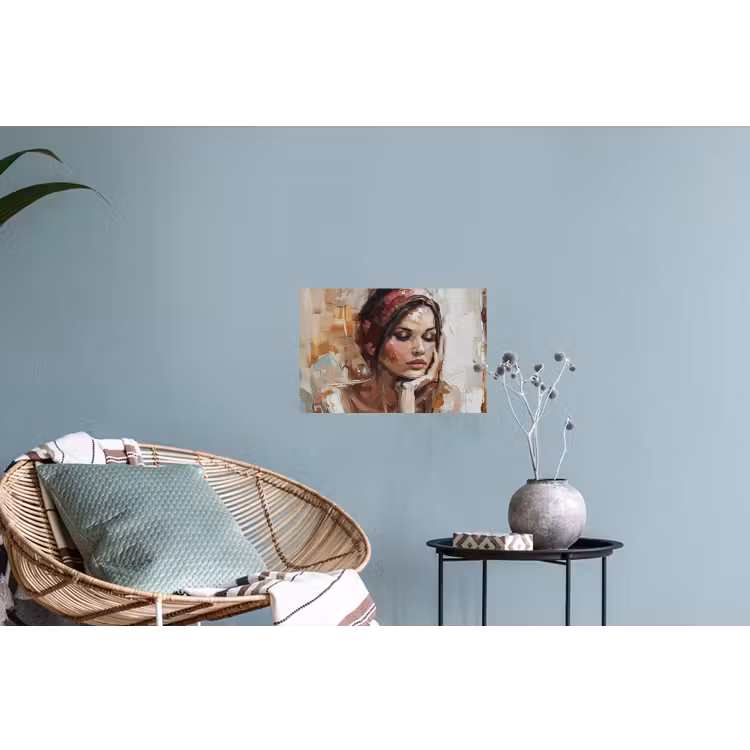 Muursticker - Vrouw - Verflook - Portret - Modern — 4