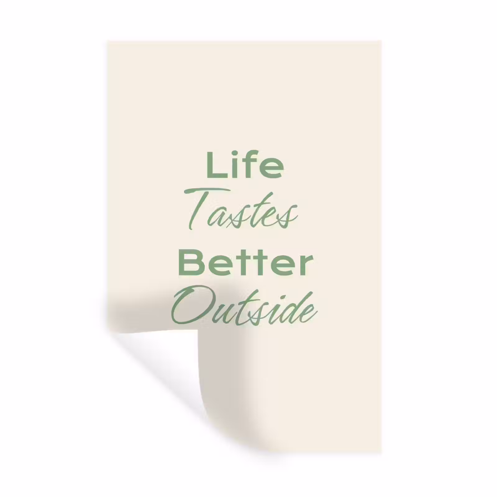 Muursticker - Tekst - Sierlijk - Letters - Groen — 1