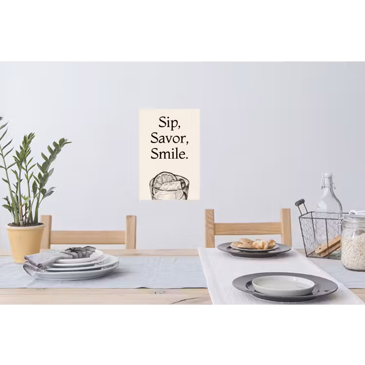 Muursticker - Tekst - Glas - Getekend - Citroen — 3