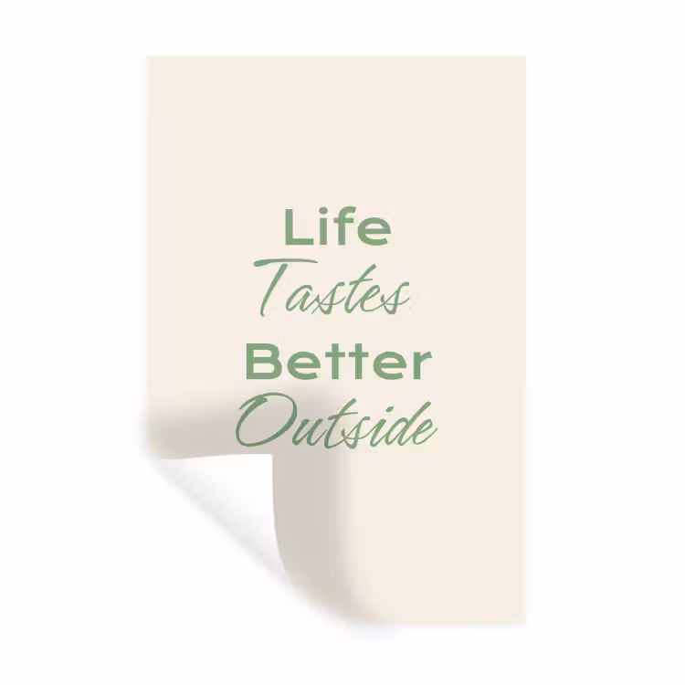 Muursticker - Tekst - Sierlijk - Letters - Groen — 1