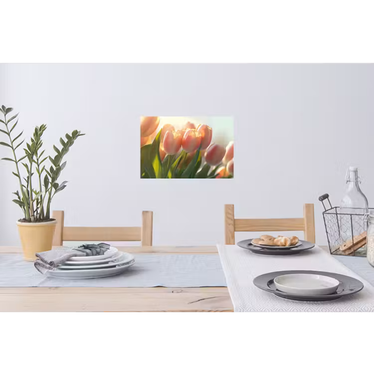 Muursticker - Tulpen - Roze - Zonnestralen — 3
