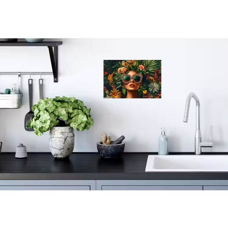 Muursticker - Vrouw - Panterprint - Jungle - Natuur - Luxe — 2