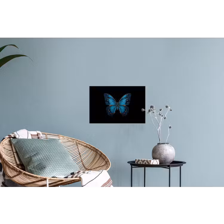 Muursticker - Vlinder - Blauw - Contrast — 4