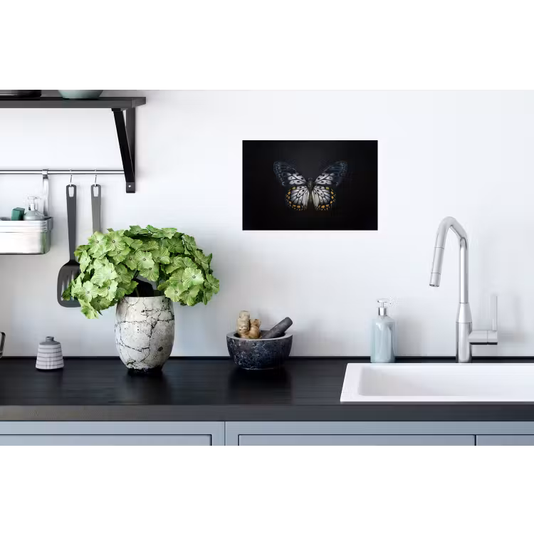 Muursticker - Vlinder - Monochroom - Balans — 2