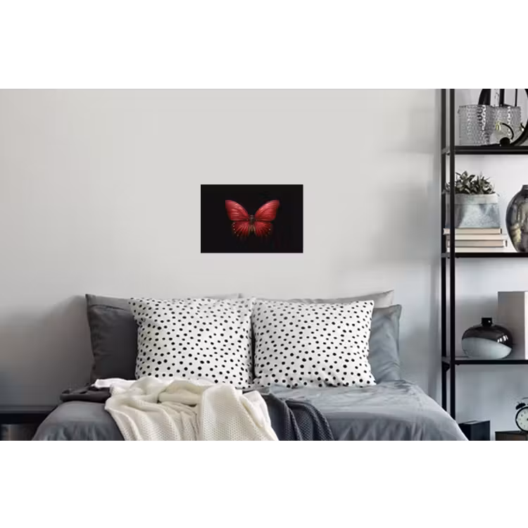 Muursticker - Vlinder - Rood - Minimalistisch — 5