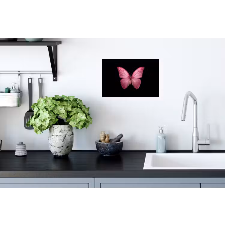 Muursticker - Vlinder - roze - Elegant — 2