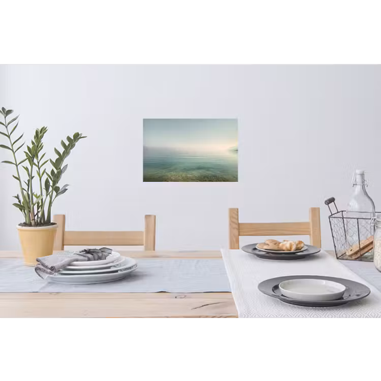 Muursticker - Zee - Horizon - Blauw - Mist — 3