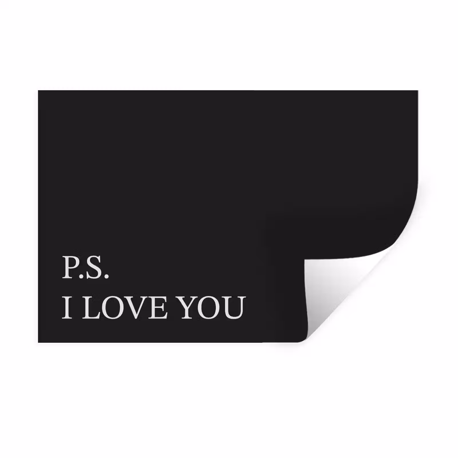 Muursticker - Zwart - Minimalistisch - Valentijn — 1
