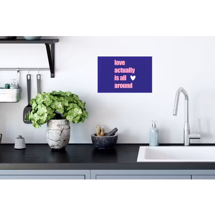 Muursticker - Tekst - Valentijn - Love - Blauw — 2