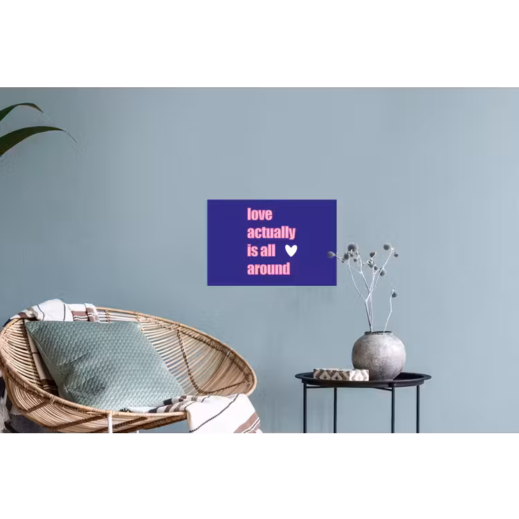 Muursticker - Tekst - Valentijn - Love - Blauw — 4