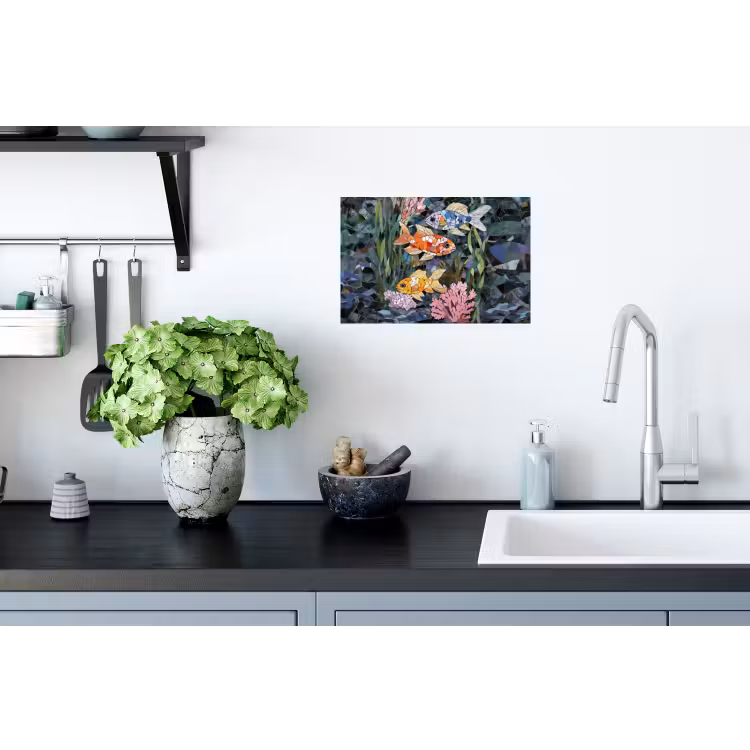Muursticker - Vissen - Koraal - Zee - Mozaïek — 2