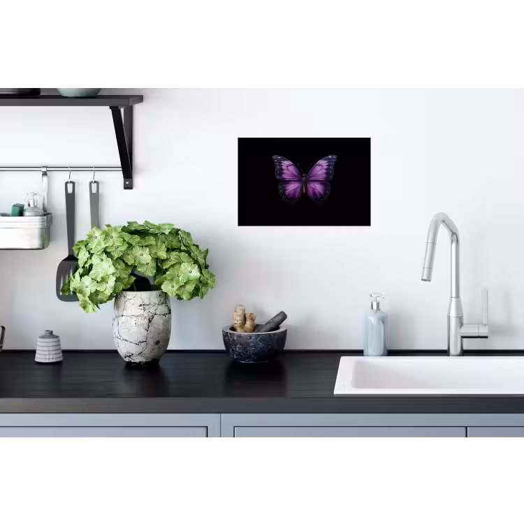 Muursticker - Vlinder - Paars - Levendig — 2