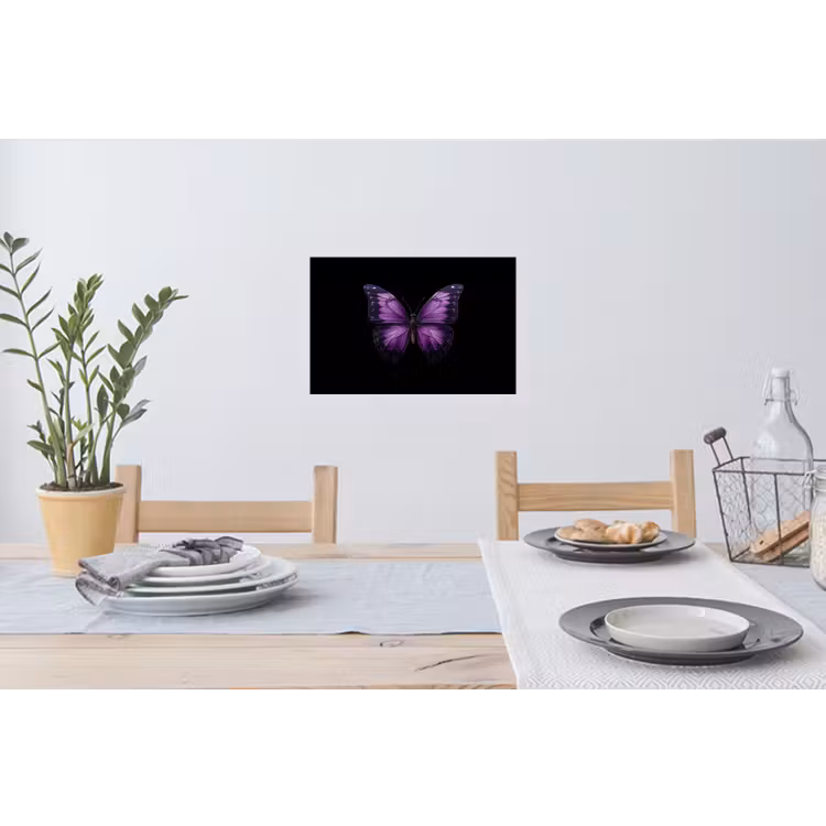 Muursticker - Vlinder - Paars - Levendig — 3