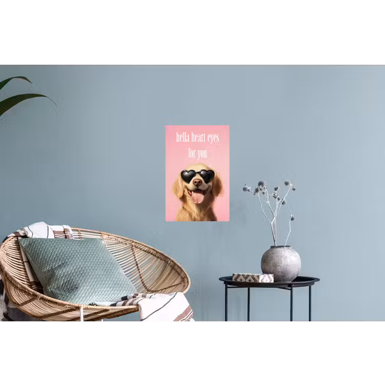 Muursticker - Zonnebril - Hartjes - Hond - Valentijn — 4