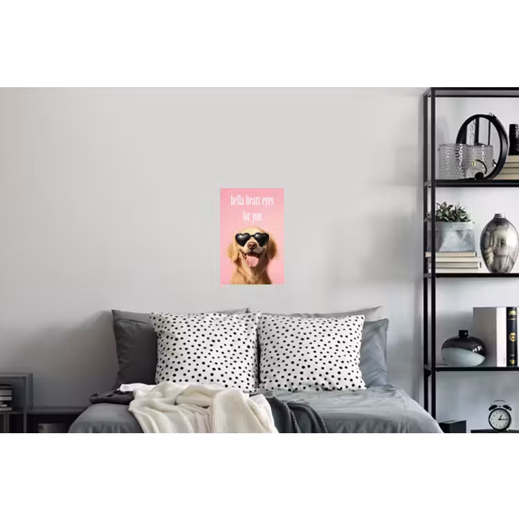 Muursticker - Zonnebril - Hartjes - Hond - Valentijn — 5