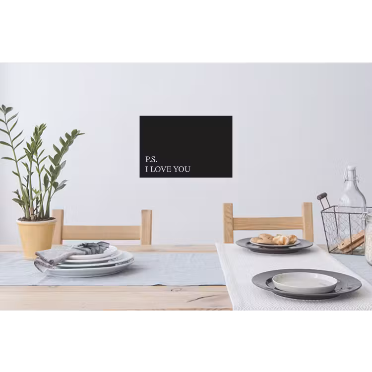 Muursticker - Zwart - Minimalistisch - Valentijn — 3