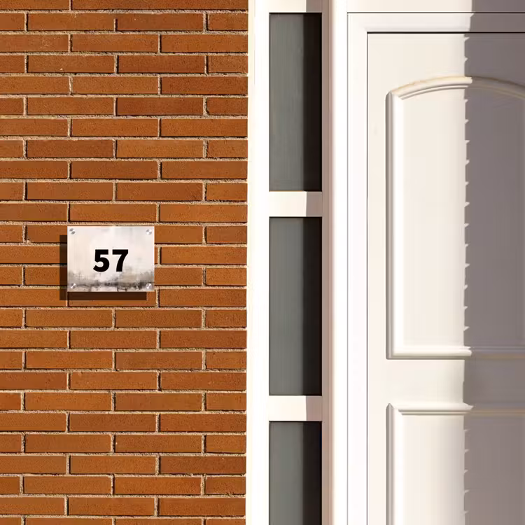 Naambordje voordeur - Rechthoek - Geschilderd - Traditioneel — 3