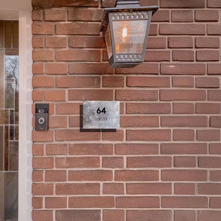 Naambordje voordeur - Rechthoek - Beton - Modern — 5