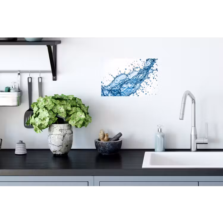 Muursticker - Spash - Water - Blauw — 2