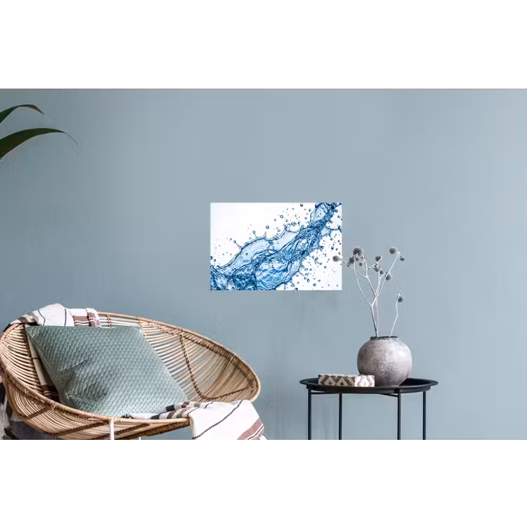 Muursticker - Spash - Water - Blauw — 4