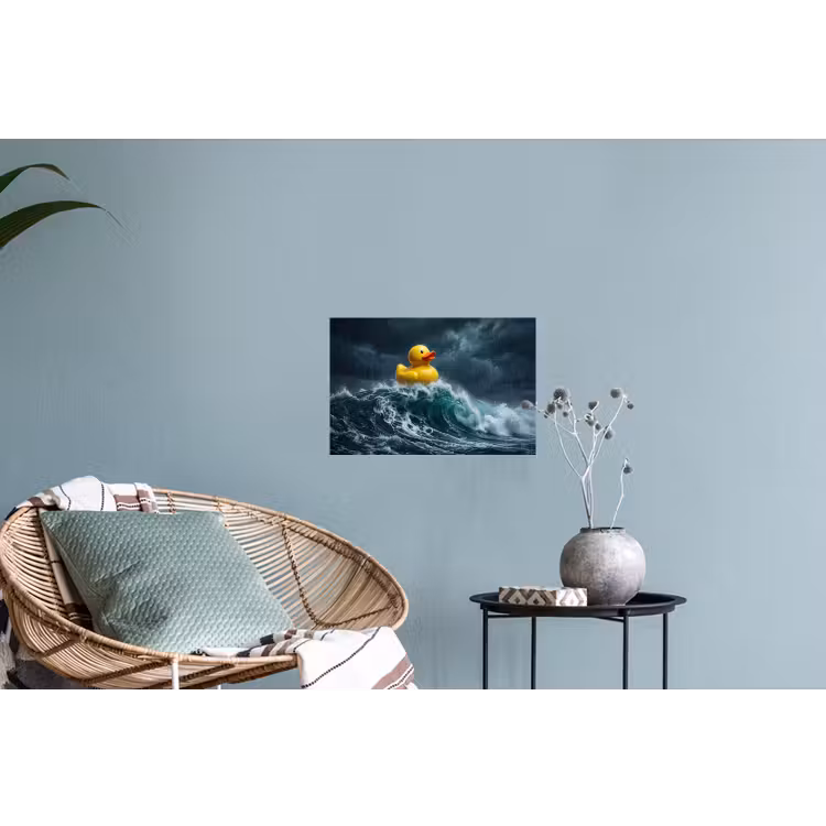 Muursticker - Storm - Badeend - Golven — 4