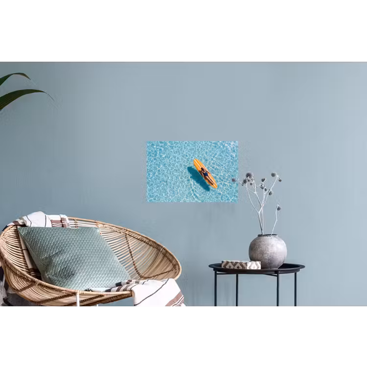 Muursticker - Surfboard - Water - Badpak - Oranje — 4