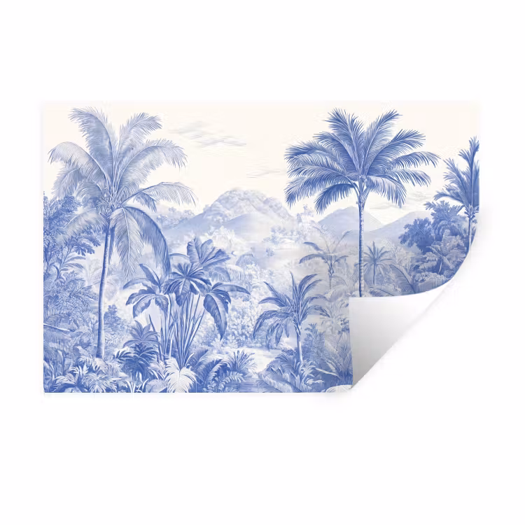 Muursticker - Tropisch - Jungle - Blauw — 1