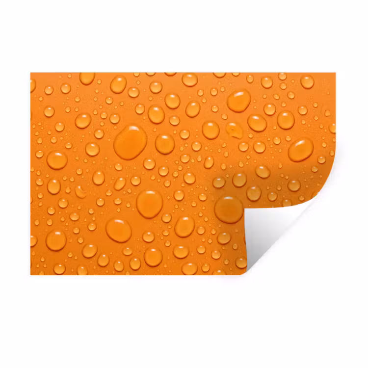 Muursticker - Water - Druppels - Oranje — 1