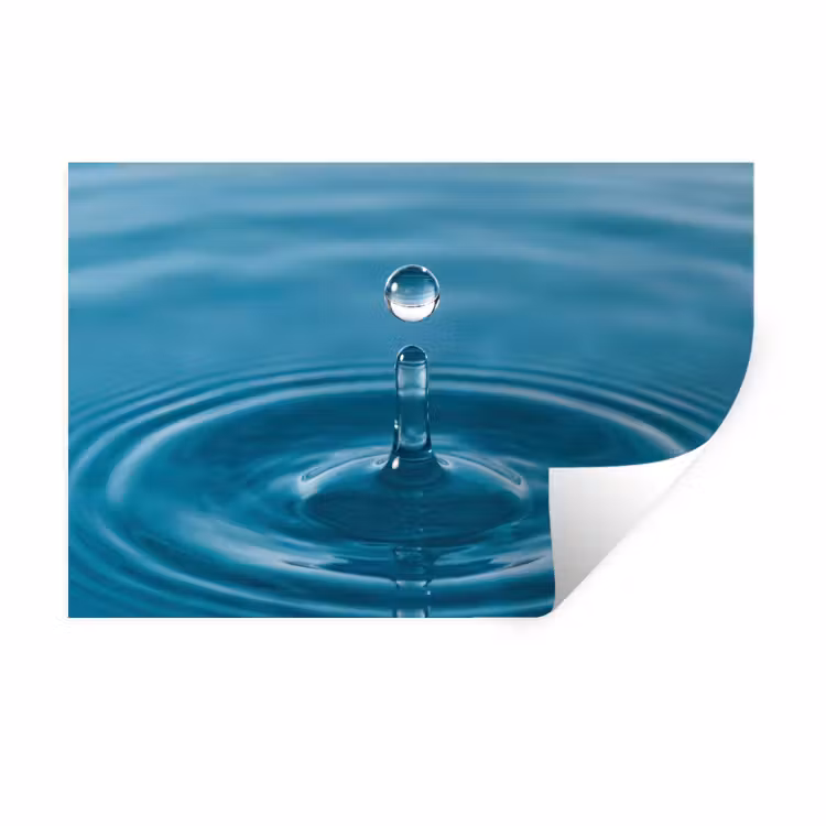 Muursticker - Waterdruppel - Water - Oppervlakte — 1
