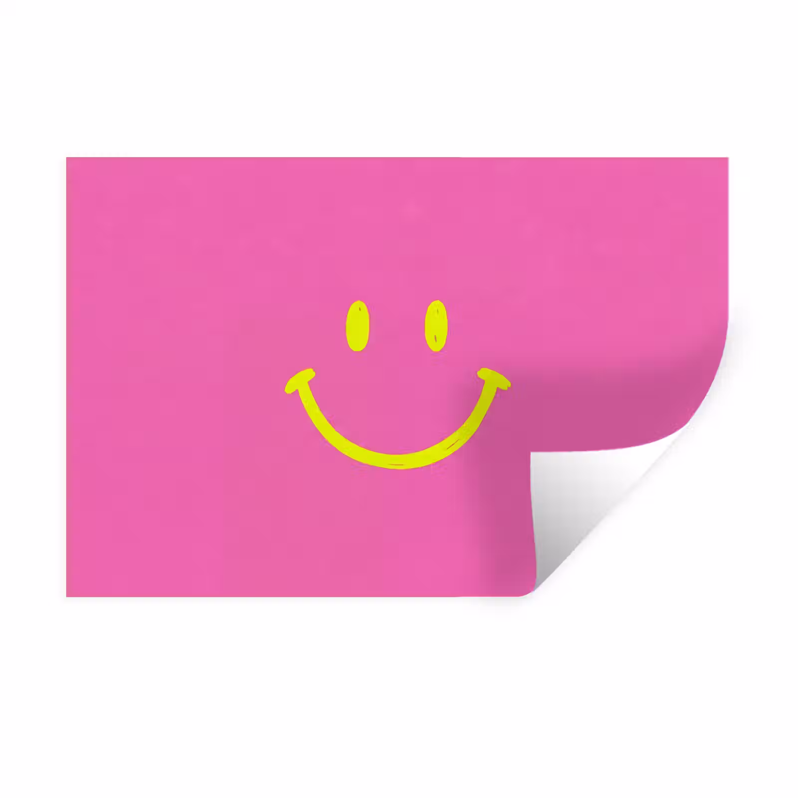 Muursticker - Smiley - Vrolijk - Roze — 1