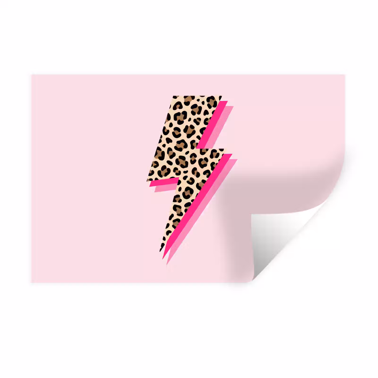 Muursticker - Stippen - Roze - Bliksem — 1